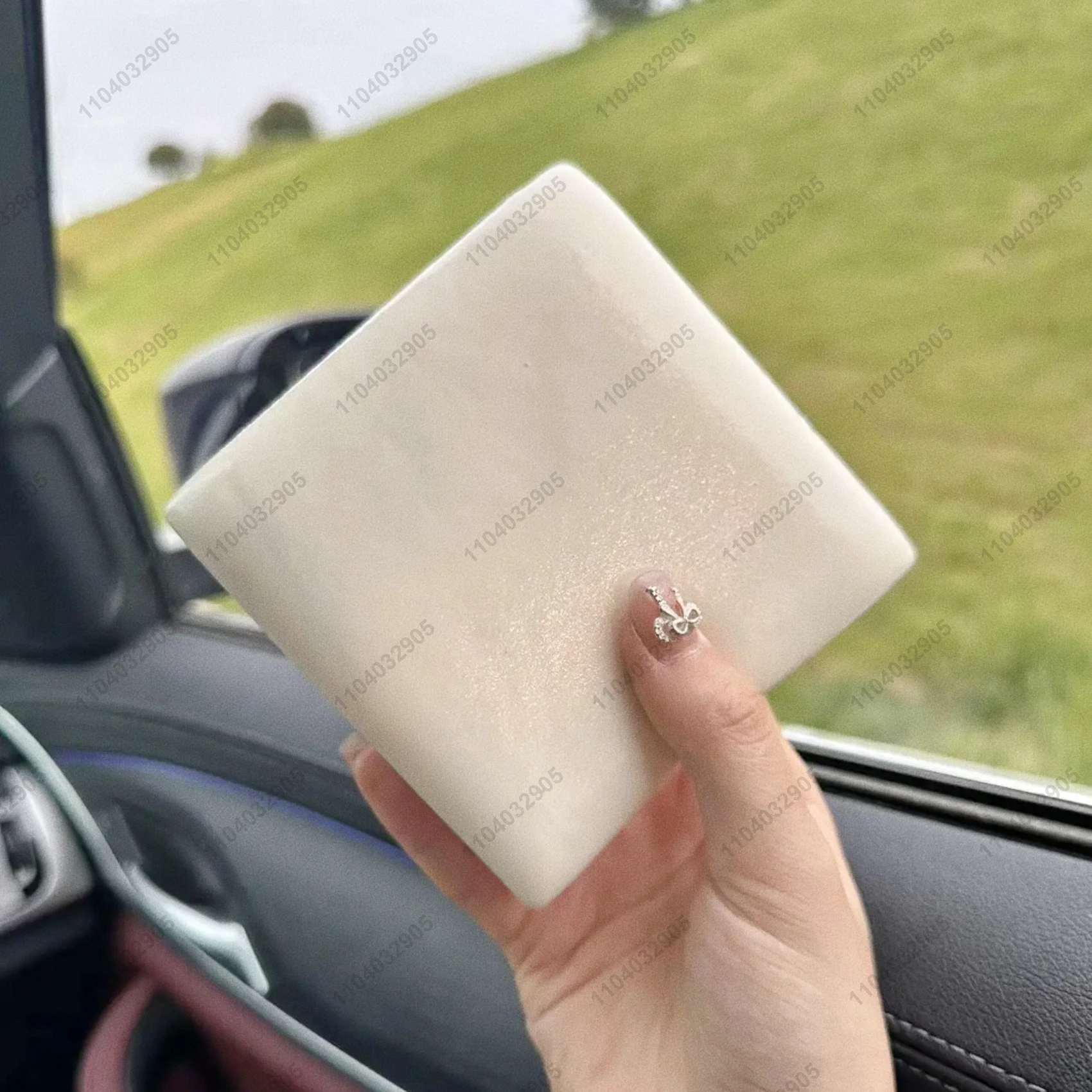 Squishy Double-Sided Sticky Rice Cake Pink Slow Rising Rice Cake Squishy Slow Rebound Cake Bread Stress Release Hand Relax Gift