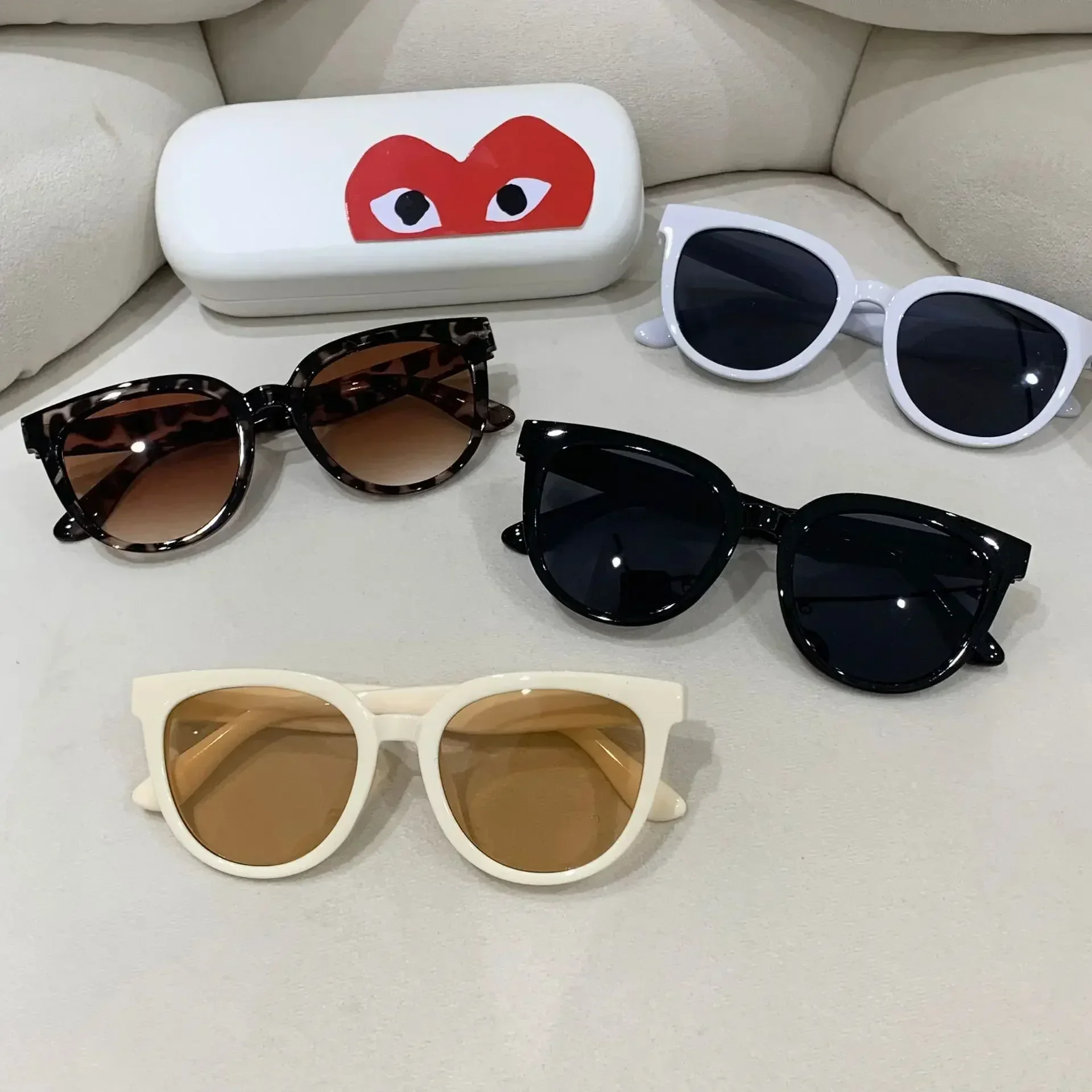 Personalized Korean High-end Sunglasses for Women Luxury Travel Round Frame Sunglasses Outdoor Sunscreen UV Protection Eyewear