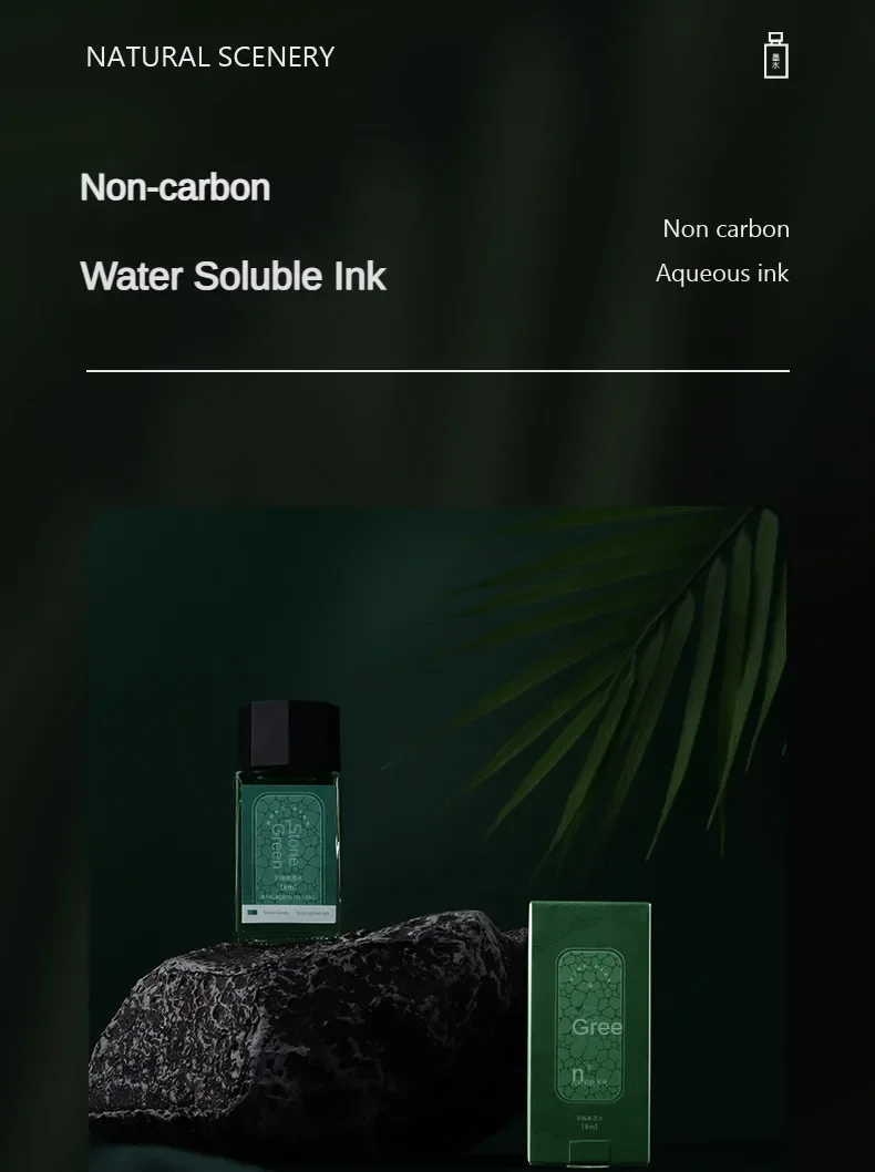 HONGDIAN Fountain Pen Ink 18ml Chinese ink Multicolour Glass Bottled Writing Calligraphy ink Office School Supplies Stationery