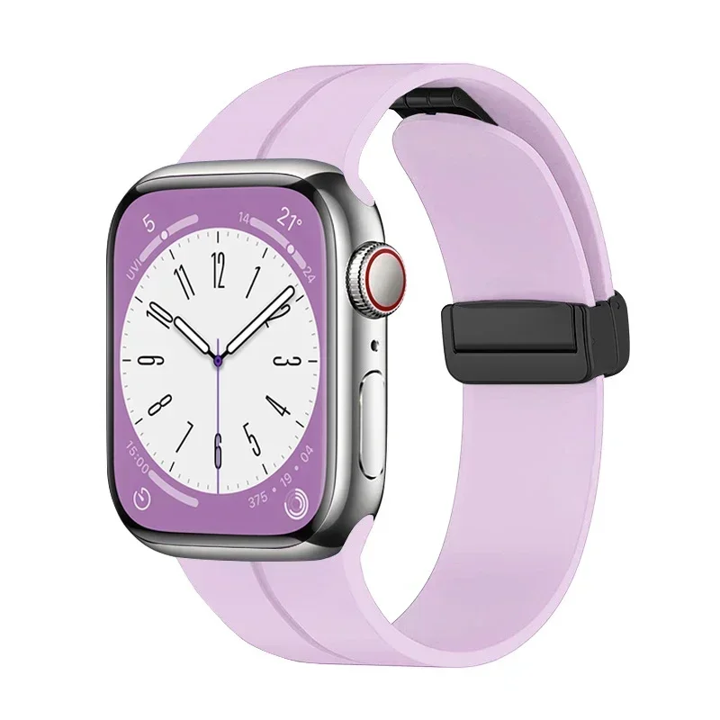 Magnetic Strap For Apple watch ultra band 49mm 45 mm Silicone Bracelet iWatch Series 7 8 se 6 5 3 44mm 45mm 40mm 41mm 42mm 38mm