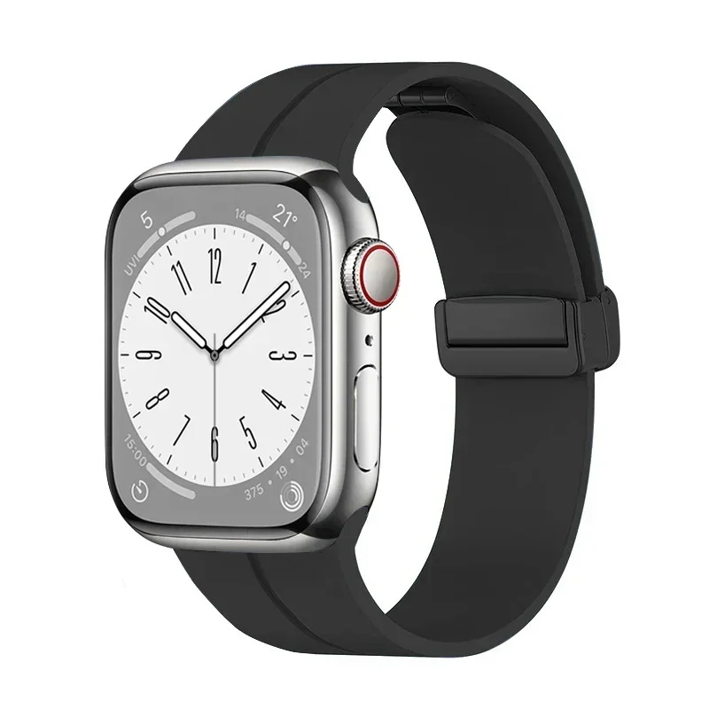 Magnetic Strap For Apple watch ultra band 49mm 45 mm Silicone Bracelet iWatch Series 7 8 se 6 5 3 44mm 45mm 40mm 41mm 42mm 38mm