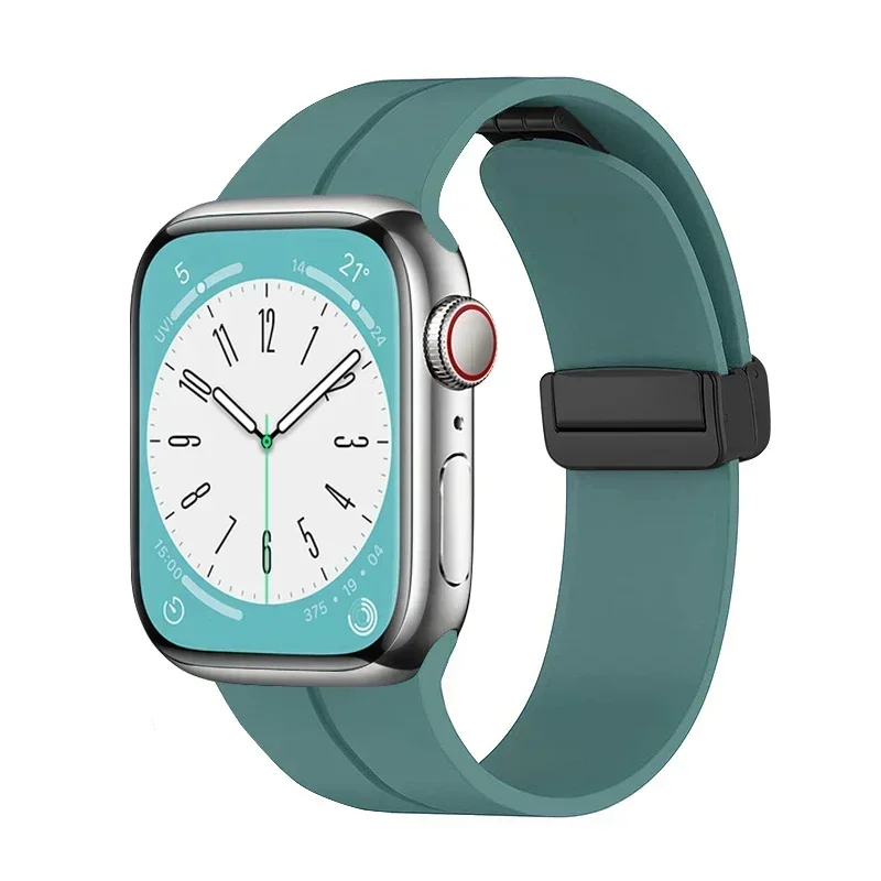 Magnetic Strap For Apple watch ultra band 49mm 45 mm Silicone Bracelet iWatch Series 7 8 se 6 5 3 44mm 45mm 40mm 41mm 42mm 38mm