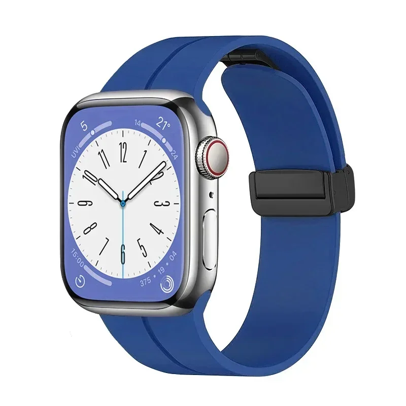 Magnetic Strap For Apple watch ultra band 49mm 45 mm Silicone Bracelet iWatch Series 7 8 se 6 5 3 44mm 45mm 40mm 41mm 42mm 38mm