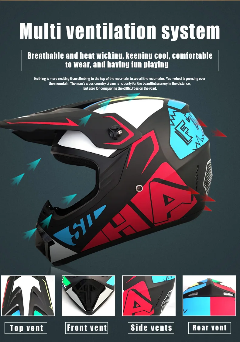 Motorcycle Helmet Children Off-road Helmet For Kids child MotoBike Downhill AM DH Cross safety Helmet Capacete Motocross Casco
