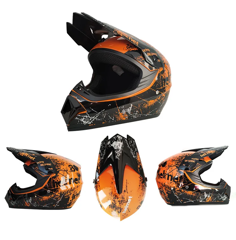 Motorcycle Helmet Children Off-road Helmet For Kids child MotoBike Downhill AM DH Cross safety Helmet Capacete Motocross Casco