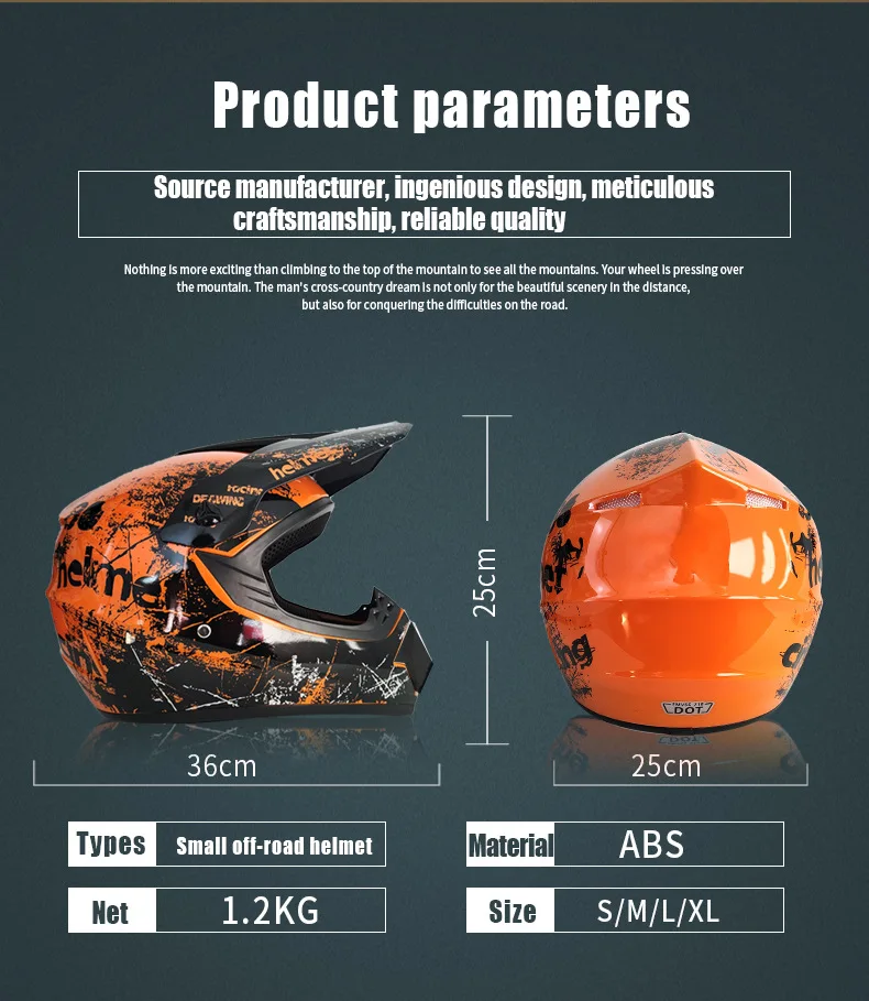 Motorcycle Helmet Children Off-road Helmet For Kids child MotoBike Downhill AM DH Cross safety Helmet Capacete Motocross Casco