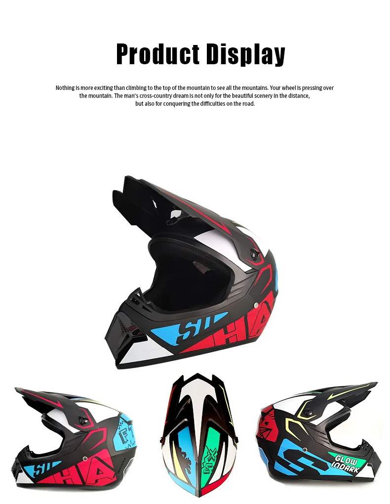 Motorcycle Helmet Children Off-road Helmet For Kids child MotoBike Downhill AM DH Cross safety Helmet Capacete Motocross Casco
