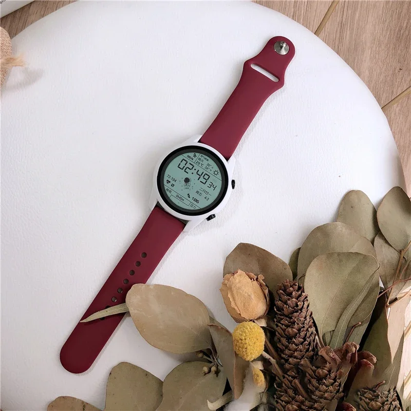 20mm/22mm Silicone band For Amazfit GTS 4/3/2/2e/GTS2 Mini/GTR 42mm/47mm/GTR 4/3 Pro/2 Sport Watch Bracelet Amazfit bip strap