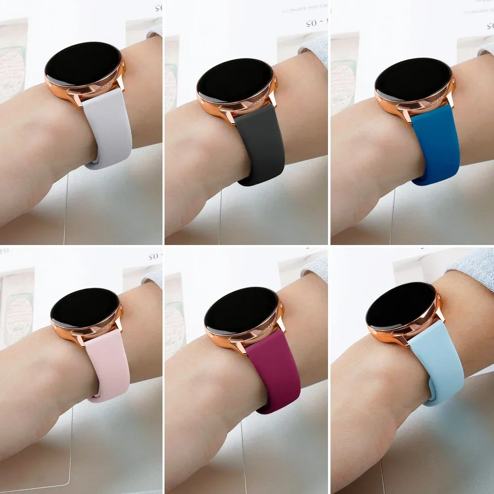 20mm/22mm Silicone band For Amazfit GTS 4/3/2/2e/GTS2 Mini/GTR 42mm/47mm/GTR 4/3 Pro/2 Sport Watch Bracelet Amazfit bip strap