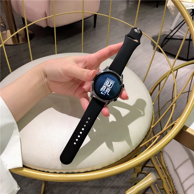 20mm/22mm Silicone band For Amazfit GTS 4/3/2/2e/GTS2 Mini/GTR 42mm/47mm/GTR 4/3 Pro/2 Sport Watch Bracelet Amazfit bip strap