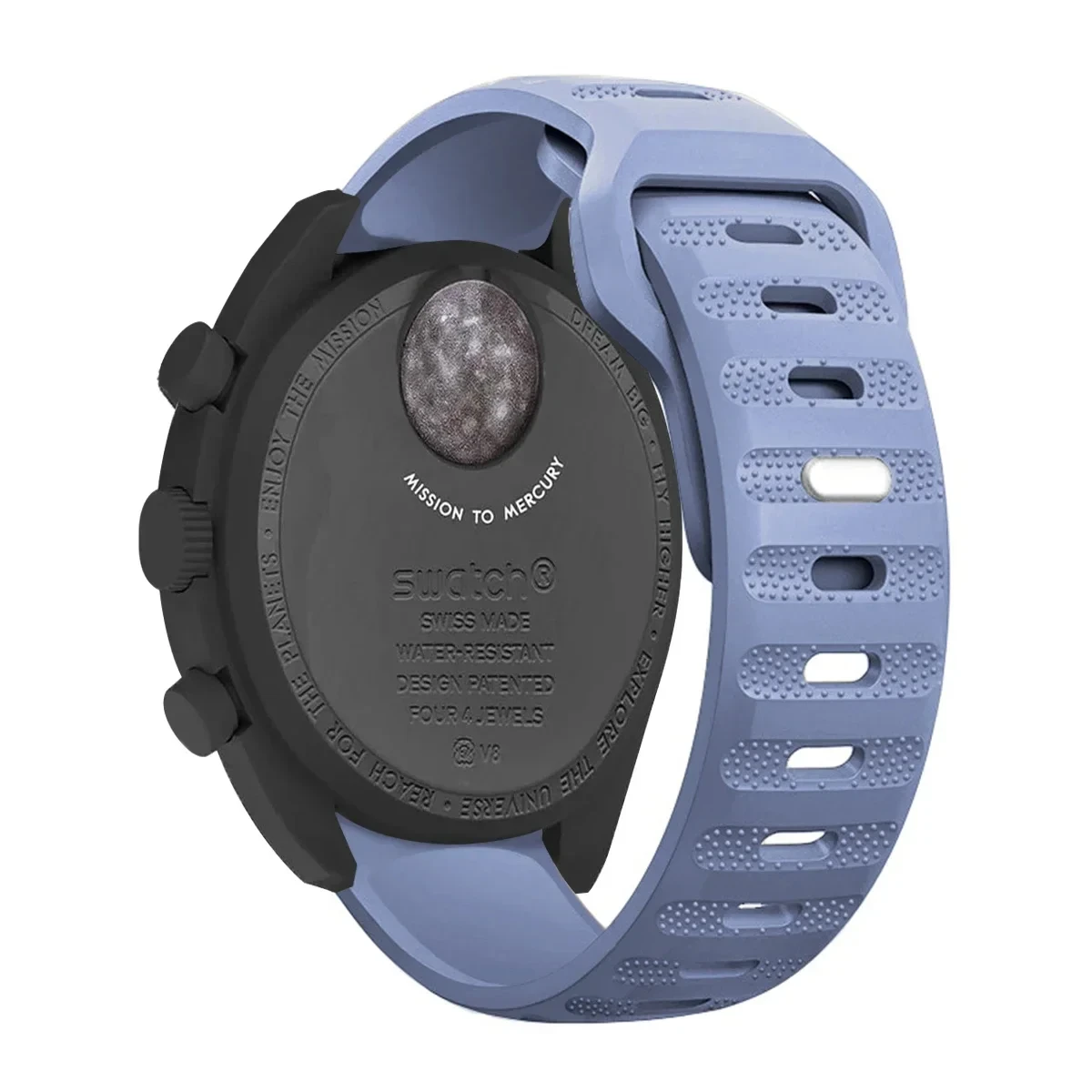 Silicone Band For Omega X Swatch Joint MoonSwatch Strap Sport Waterproof Bracelet 20 22mm For Samsung Watch 7 40/44mm Watchband