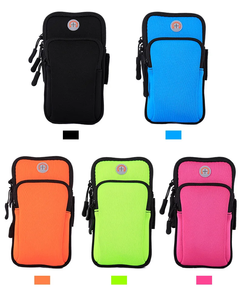 Sport Running Arm Bag Fitness Arm Band Bag Pouch Jogging Mobile Phone Holder Pouch Belt GYM Cover for Smartphone 6"
