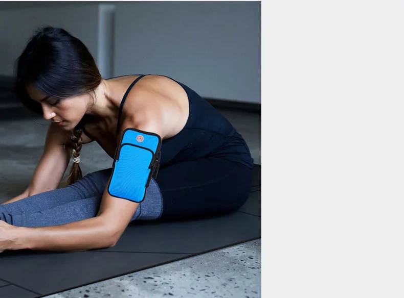 Sport Running Arm Bag Fitness Arm Band Bag Pouch Jogging Mobile Phone Holder Pouch Belt GYM Cover for Smartphone 6"