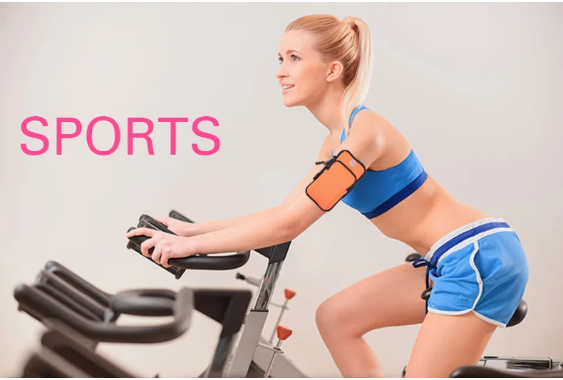 Sport Running Arm Bag Fitness Arm Band Bag Pouch Jogging Mobile Phone Holder Pouch Belt GYM Cover for Smartphone 6"