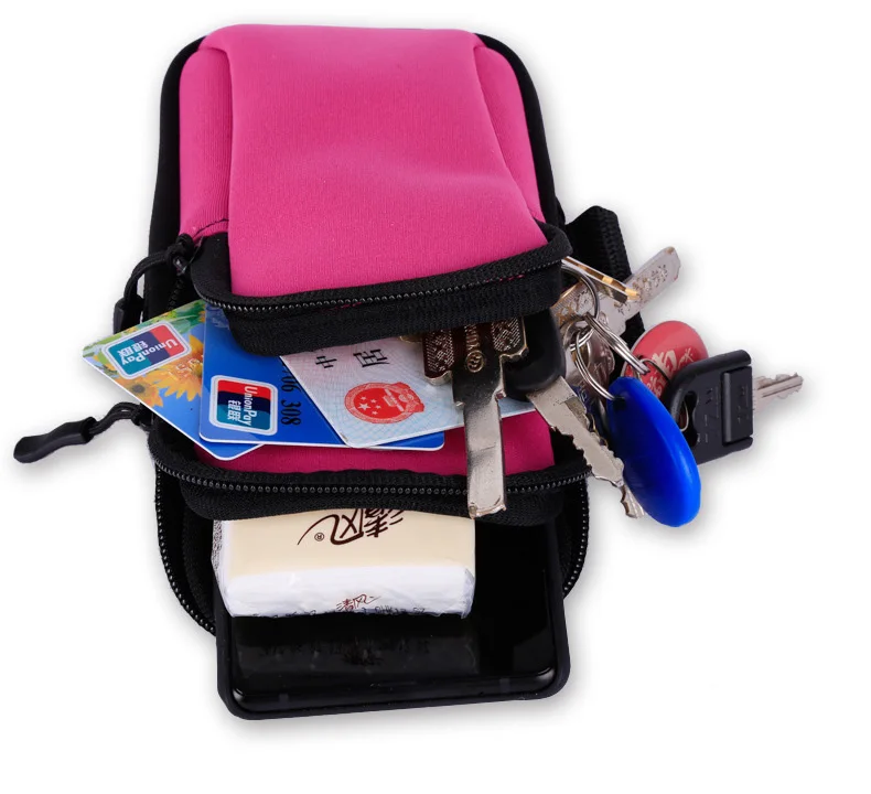 Sport Running Arm Bag Fitness Arm Band Bag Pouch Jogging Mobile Phone Holder Pouch Belt GYM Cover for Smartphone 6"