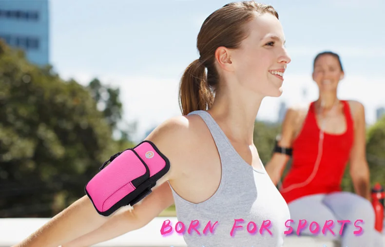 Sport Running Arm Bag Fitness Arm Band Bag Pouch Jogging Mobile Phone Holder Pouch Belt GYM Cover for Smartphone 6"