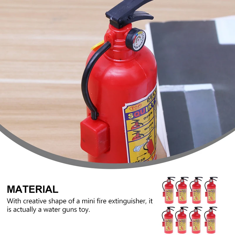 2pcs Funny Mini Fire Extinguisher Toy Water Guns Spray Water Outdoor Pool Beach Summer Toys Fireman Squirters for Kids Party