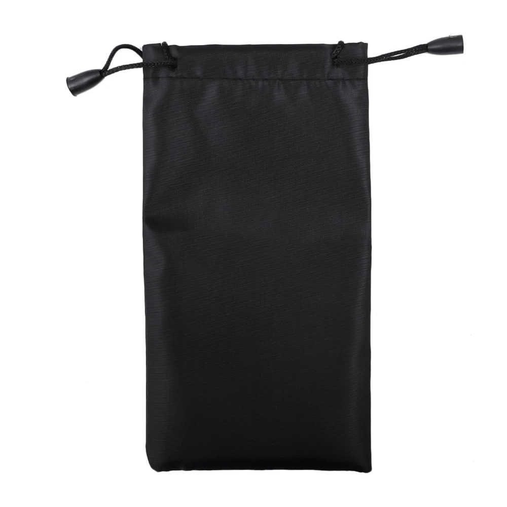Sunglasses Storage Bag Women Men Black Waterproof Portable Storage Bag Dustproof Drawstring Fashion Glasses Bag Simple Accessory