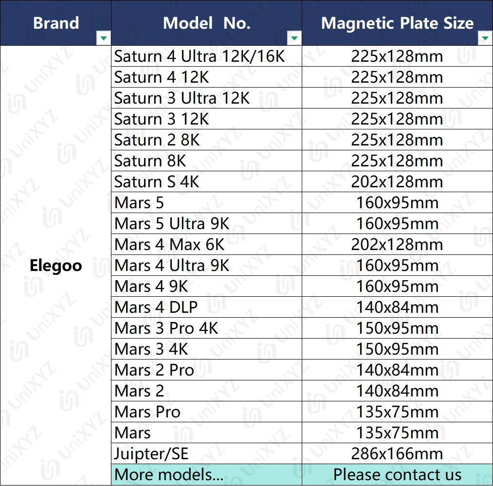 Resin 3D Printer Flex Building Plate for Elegoo Saturn 4 3 2 8K 12K Ultra Mars 2 3 4 9K 4K Pro Max Ultra DLP MSLA Build Plate