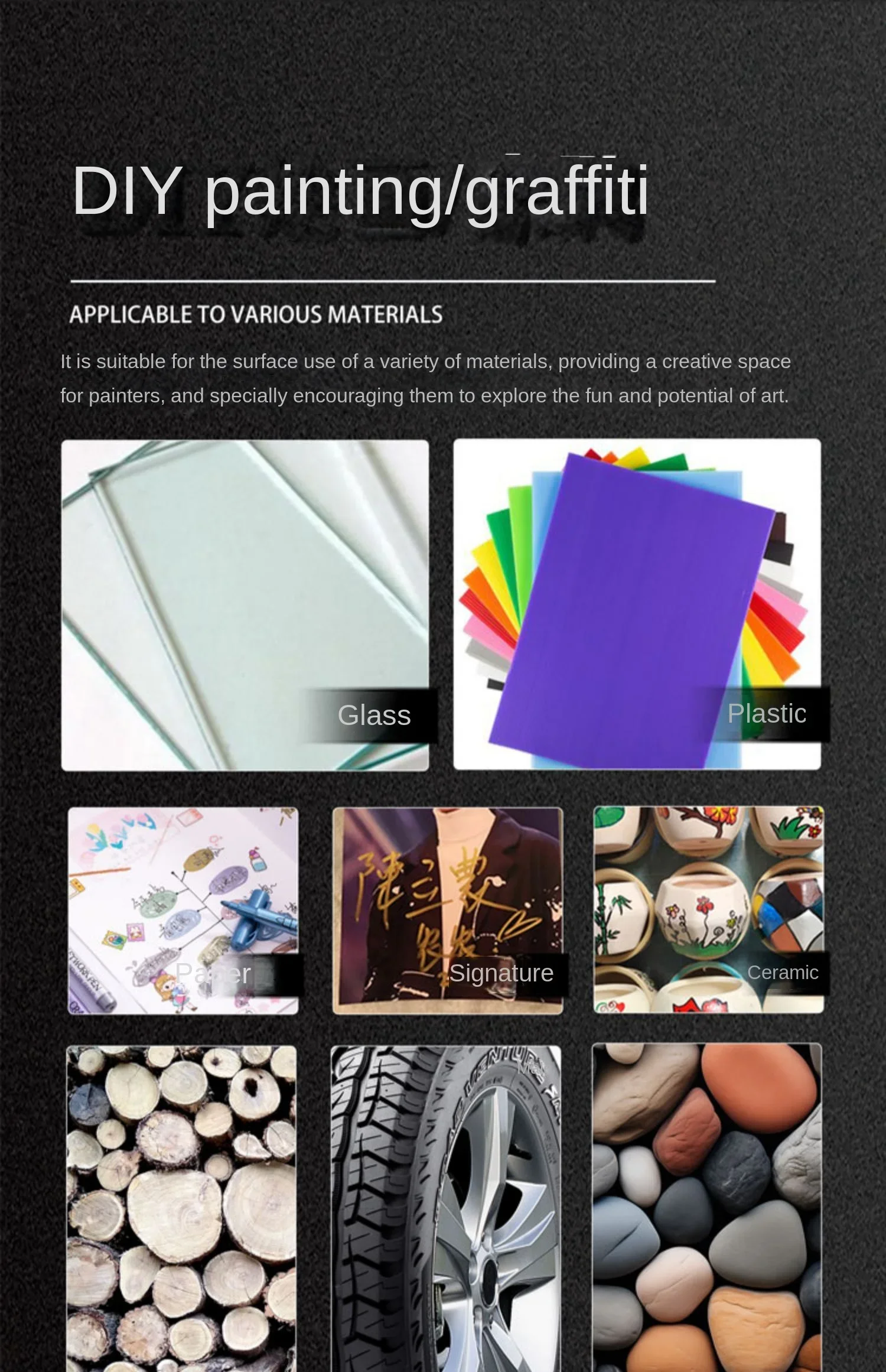 12 Color Metallic Marker Pen Resin Drawing Pen Acrylic Paint DIY Highlights Permanent Marker DIY Card Art Supplies Stationery