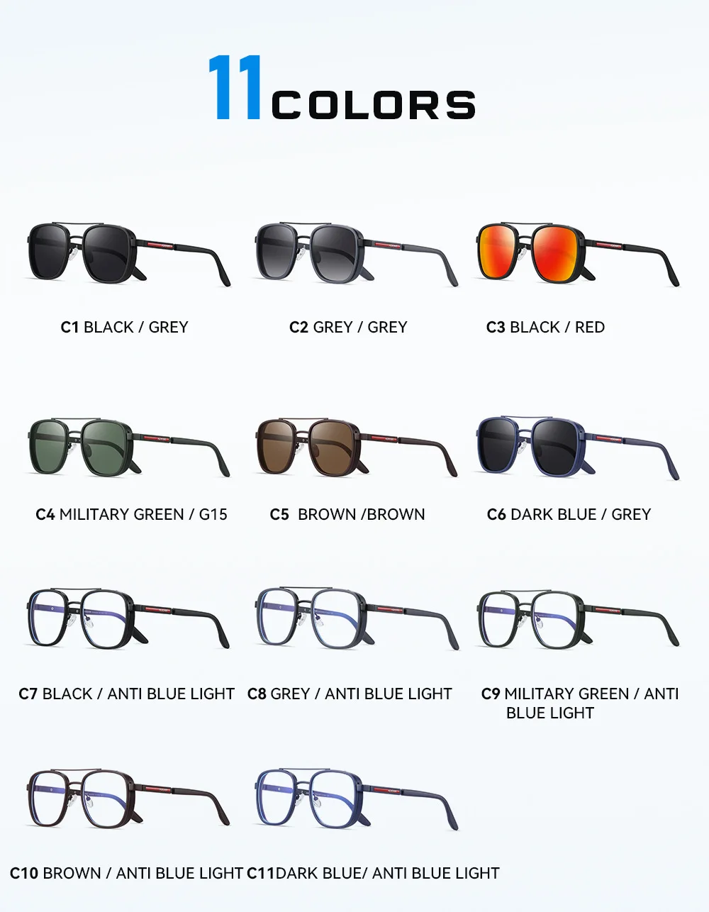 KDEAM 2026 New Man Classic Polarized Sunglasses Outdoor Sports Decoration Sun Glasses Anti Blue Light Fashion Luxury HD Glasses