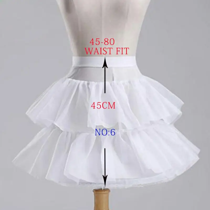 Flower Girls Petticoat Underskirt Cosplay Party Children Kids Enfant Fille Lolita Ballet Tutu Skirt Enaguas Sottogonna Mini