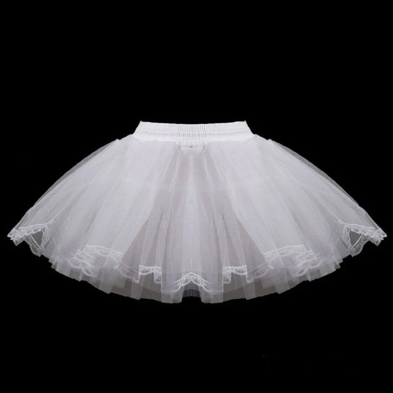 Flower Girls Petticoat Underskirt Cosplay Party Children Kids Enfant Fille Lolita Ballet Tutu Skirt Enaguas Sottogonna Mini