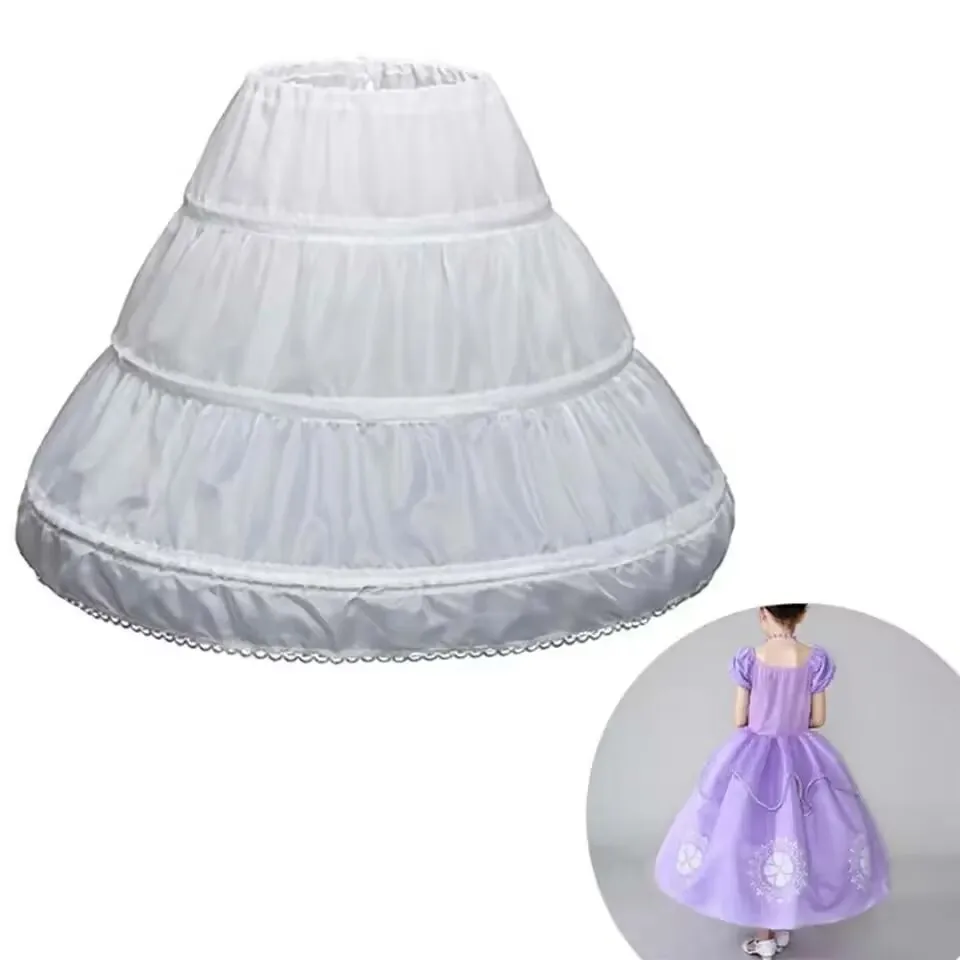 Flower Girls Petticoat Underskirt Cosplay Party Children Kids Enfant Fille Lolita Ballet Tutu Skirt Enaguas Sottogonna Mini