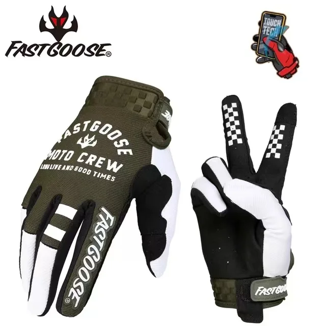 Motocross MX Gloves Motorcycle Full Finger Bike BMX MTB ATV Off Road Mountain Cycling Luvas M-XL
