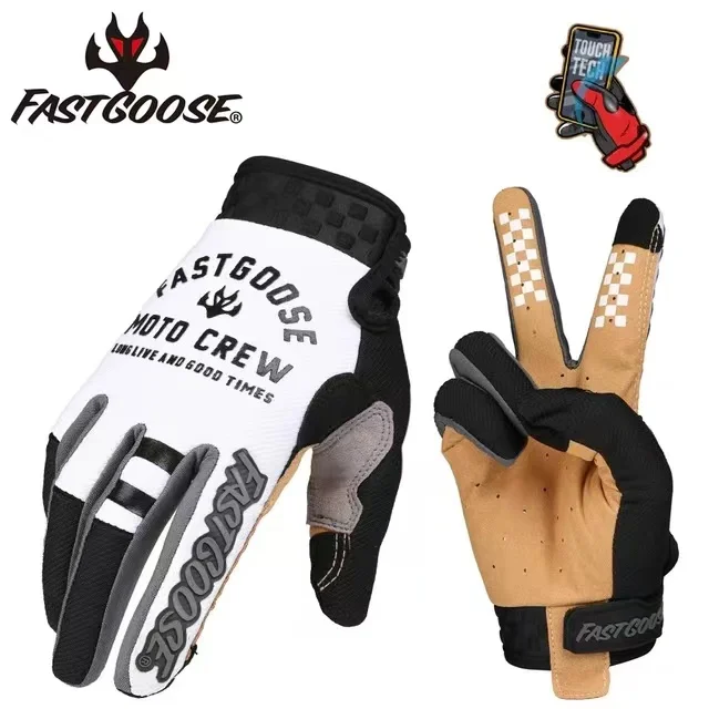 Motocross MX Gloves Motorcycle Full Finger Bike BMX MTB ATV Off Road Mountain Cycling Luvas M-XL