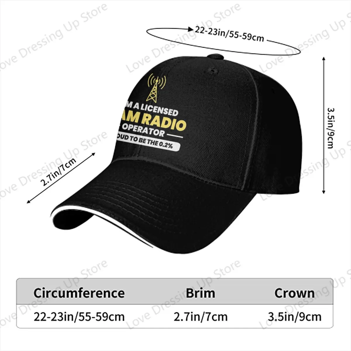 New  Men Women Baseball Caps Amateur Ham Radio Grandpa Fathers day Gift Truck Cap Golf Hats