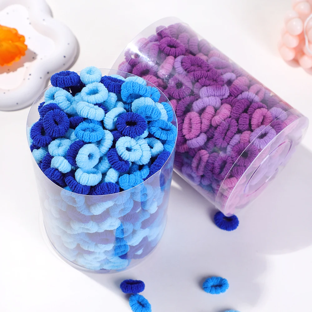 50/100PCS Children Colorful Hair Rubber Band Elastic Hairband Wave Scrunchie for Baby Girls Hair Accessories Kids Head Rope