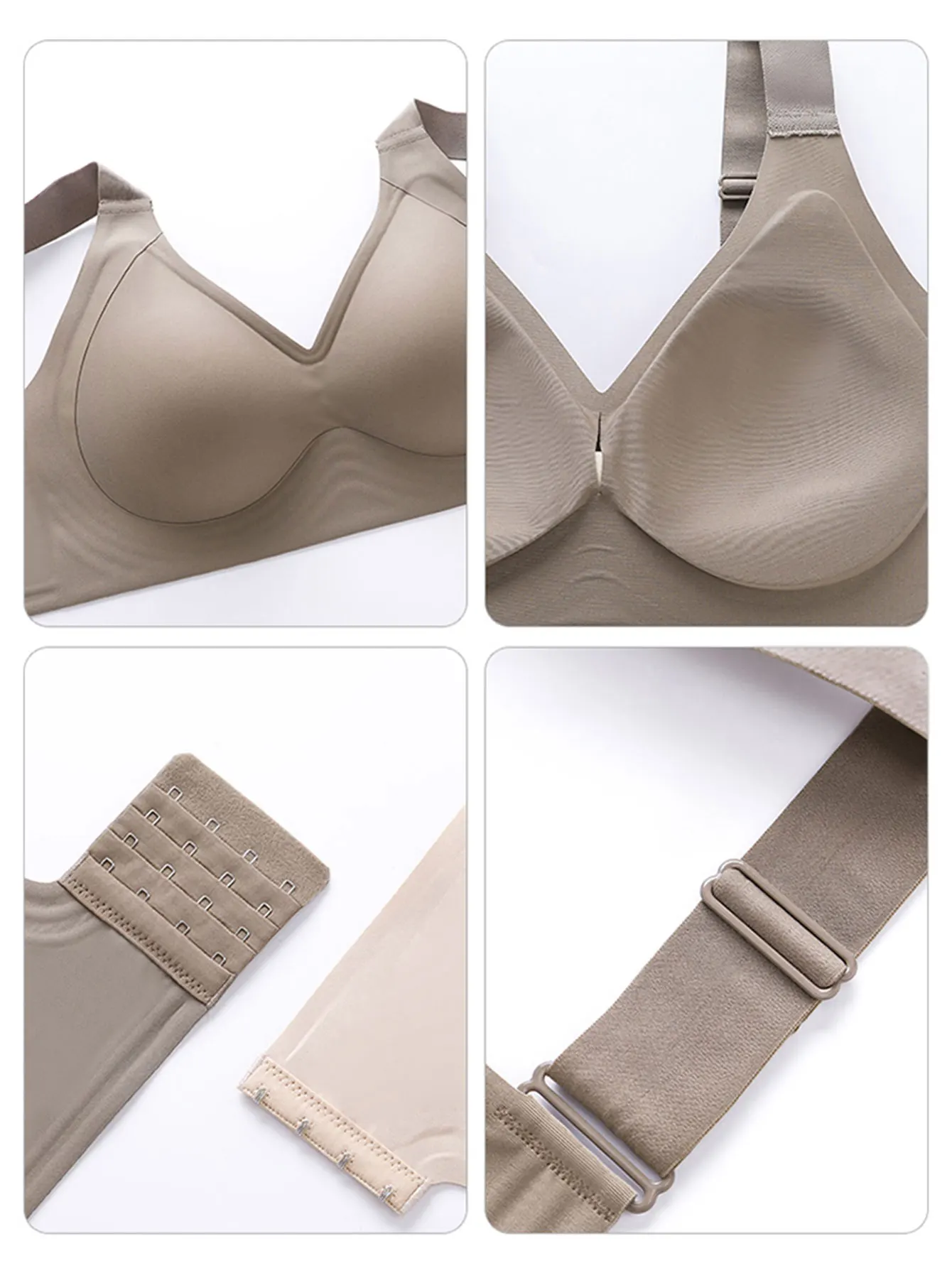 Big breasted sleeping bra for women 6XL without steel rims gathered without scars plus size vest yoga exercise anti sagging bra