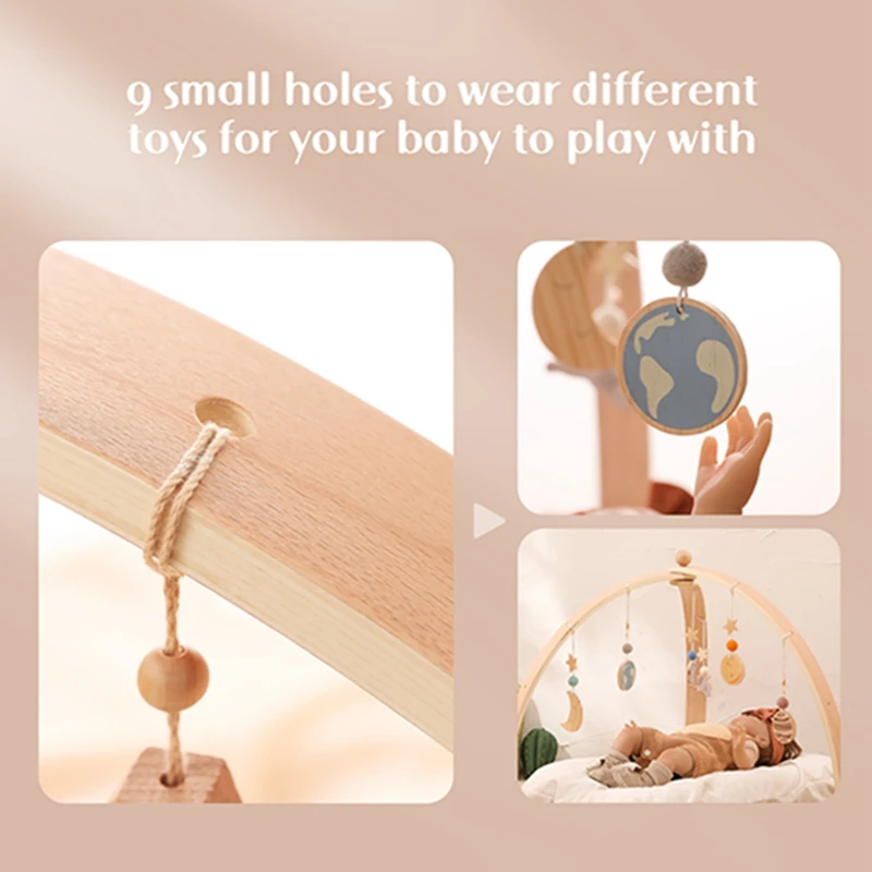 A Baby Play Gym Set Cartoon Cloud Rattle Pendant Baby Room Crib Stroller Decorative Toys Soft Cotton Baby Sensory Toys Baby Gift