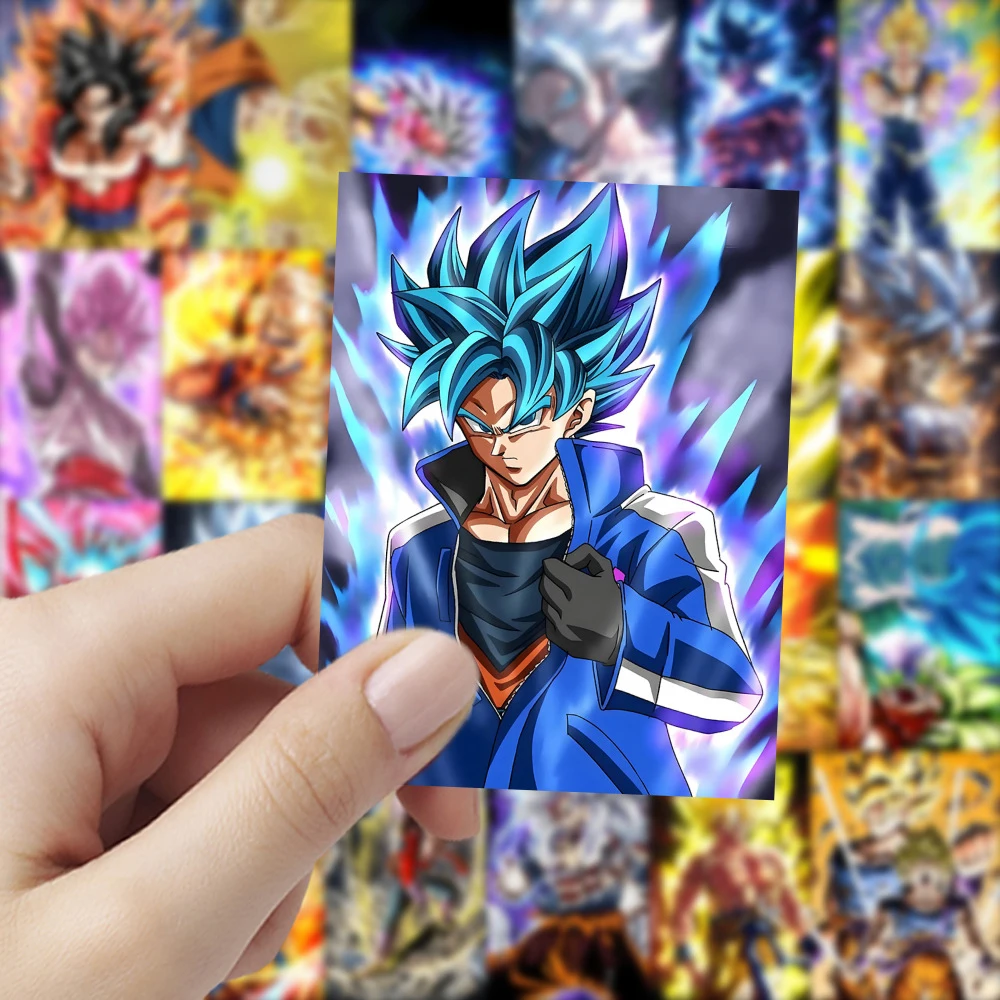 10/30/60pcs Dragon Ball Anime Son Goku Stickers Cool Cartoon Super Saiyan Sticker Luggage Phone Laptop Decals for Kids Toy Gift