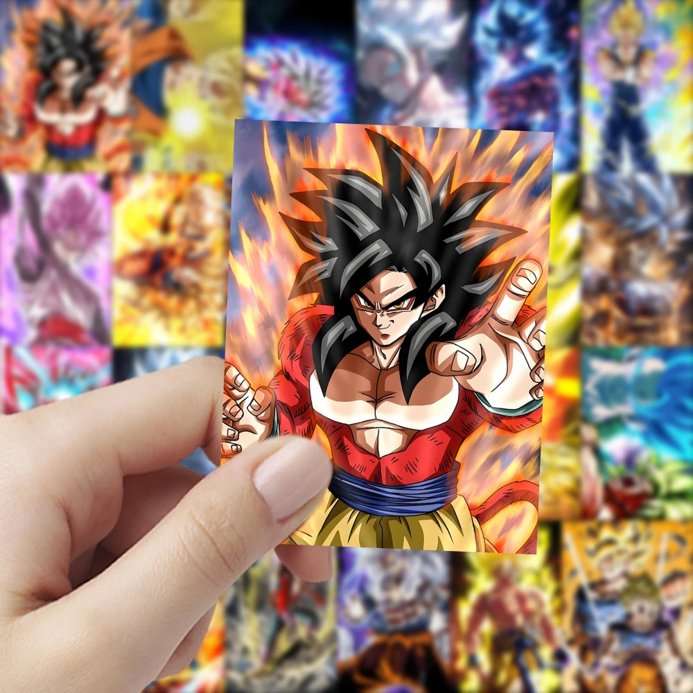 10/30/60pcs Dragon Ball Anime Son Goku Stickers Cool Cartoon Super Saiyan Sticker Luggage Phone Laptop Decals for Kids Toy Gift