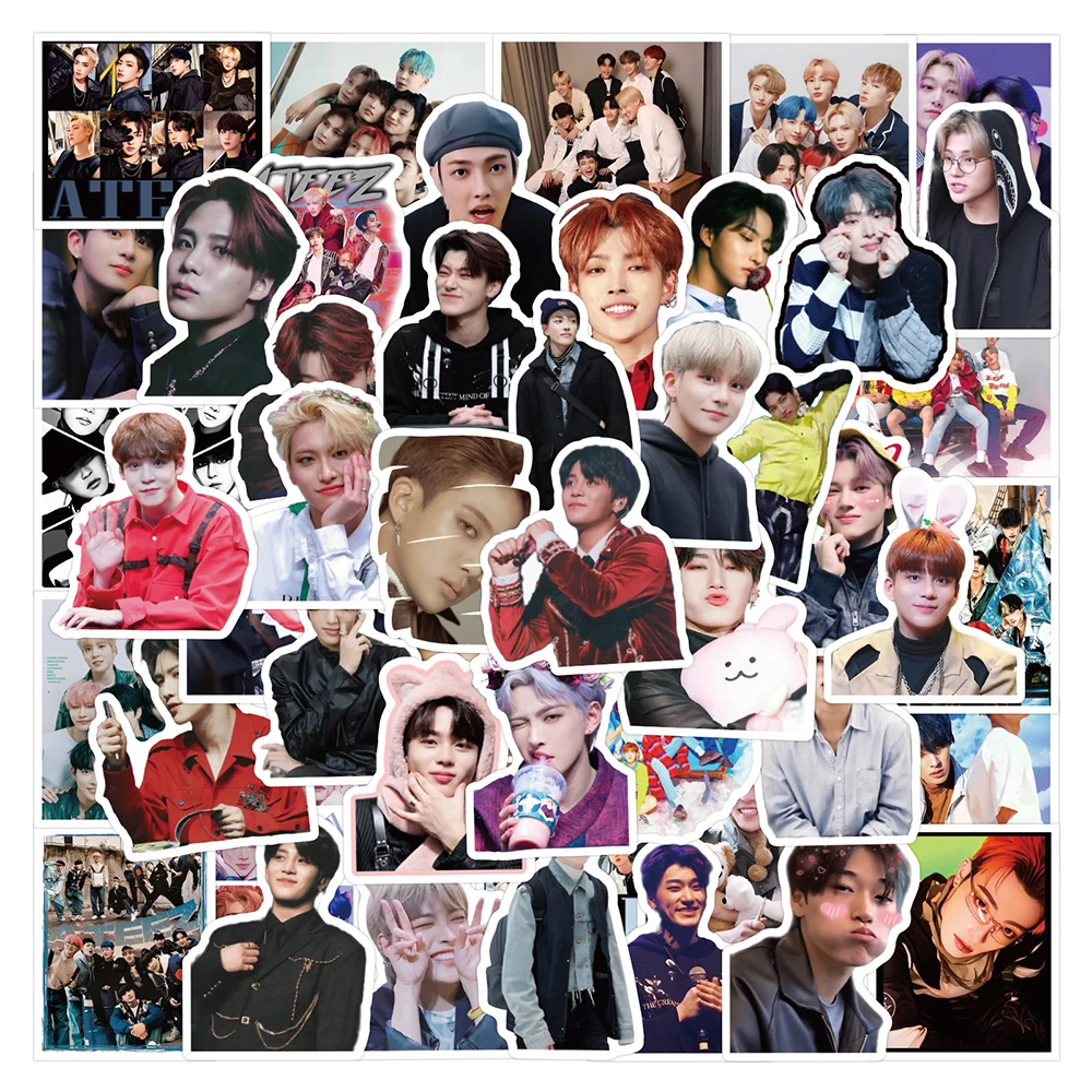 10/30/55/110PCS Kpop Korean Boy Group ATEEZ Sticker Graffiti Decoration Suitcase Phone Case Water Cup Laptop Waterproof Decal