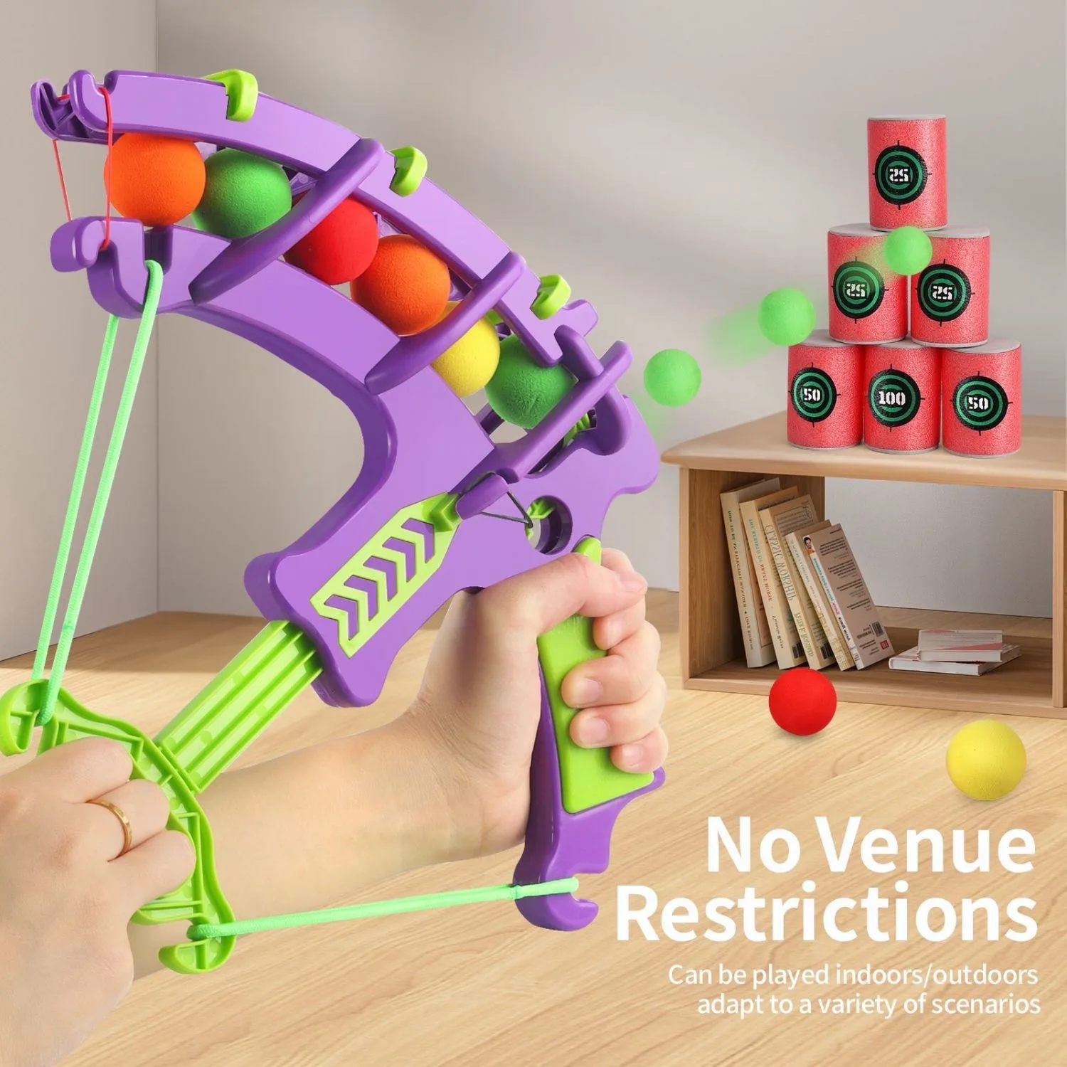 Montessori Throw Sport Slingshot Target Sticky Ball Dartboard Basketball Board Games Educational Outdoor Game Toy
