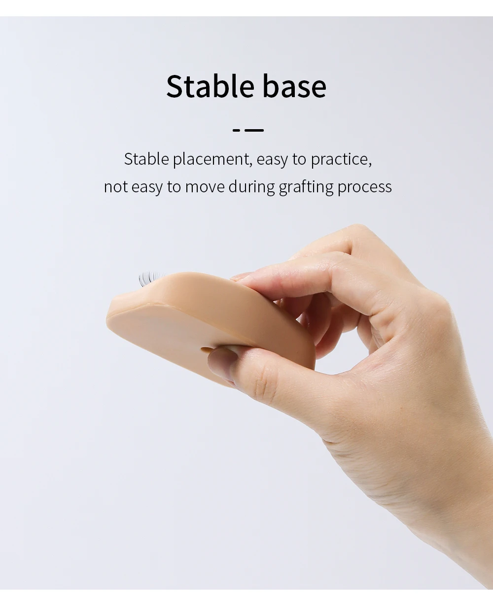 GLAMLASH Mini Lash Flat Model Head Practice Eyelash Extension Training Head With Removable Replacement Eyelids
