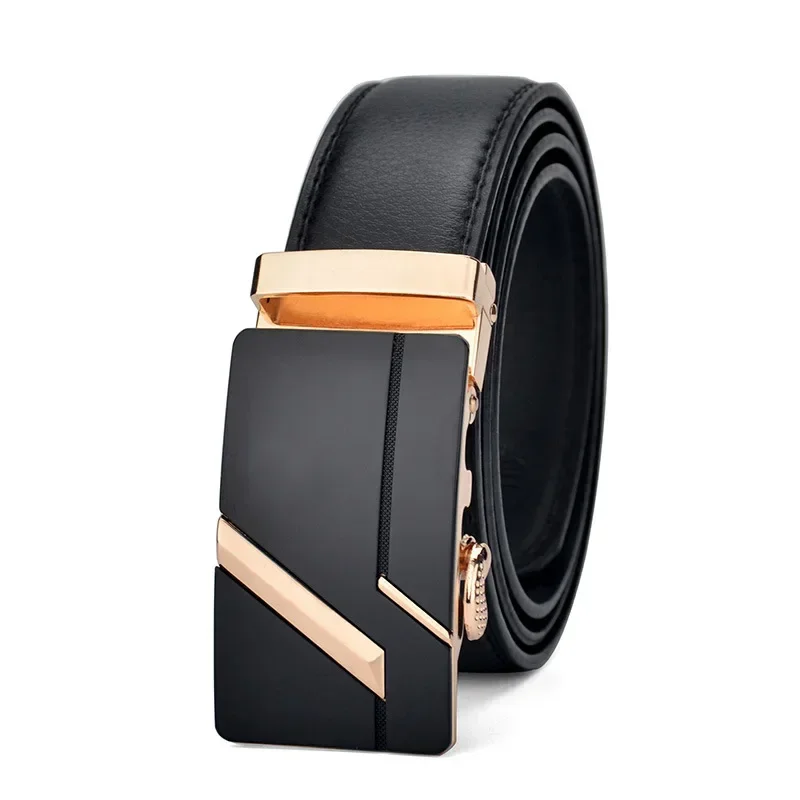 Men High Quality PU Leather Belt for Men Strap Metal Automatic Buckle LONG Plus Large Size 130 140 150 160 170 CM Belt