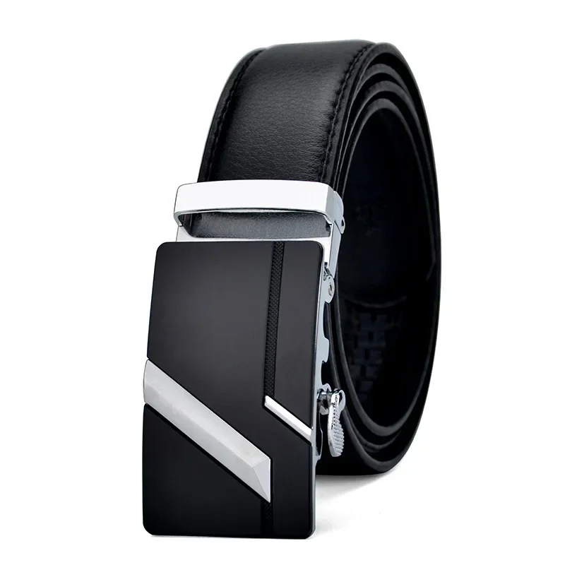 Men High Quality PU Leather Belt for Men Strap Metal Automatic Buckle LONG Plus Large Size 130 140 150 160 170 CM Belt