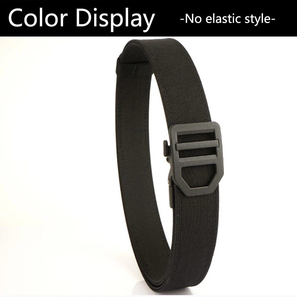TUSHI EDC Hard Tactical Belt for Men Metal Automatic Buckle IPSC Gun Belt 1100D Nylon Military Belt Outdoor Sports Girdle Male