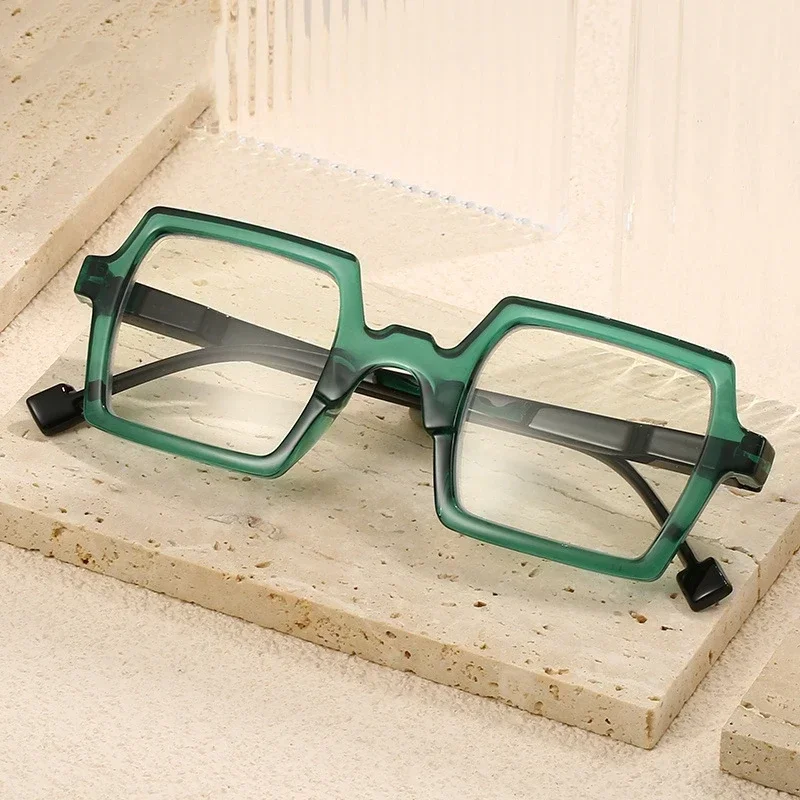 2024 New Sqaure Frame Reading Glasses Personalized Multicolor Elderly Eyewear High-definition Anti Blue Light Presbyopia Eyewear