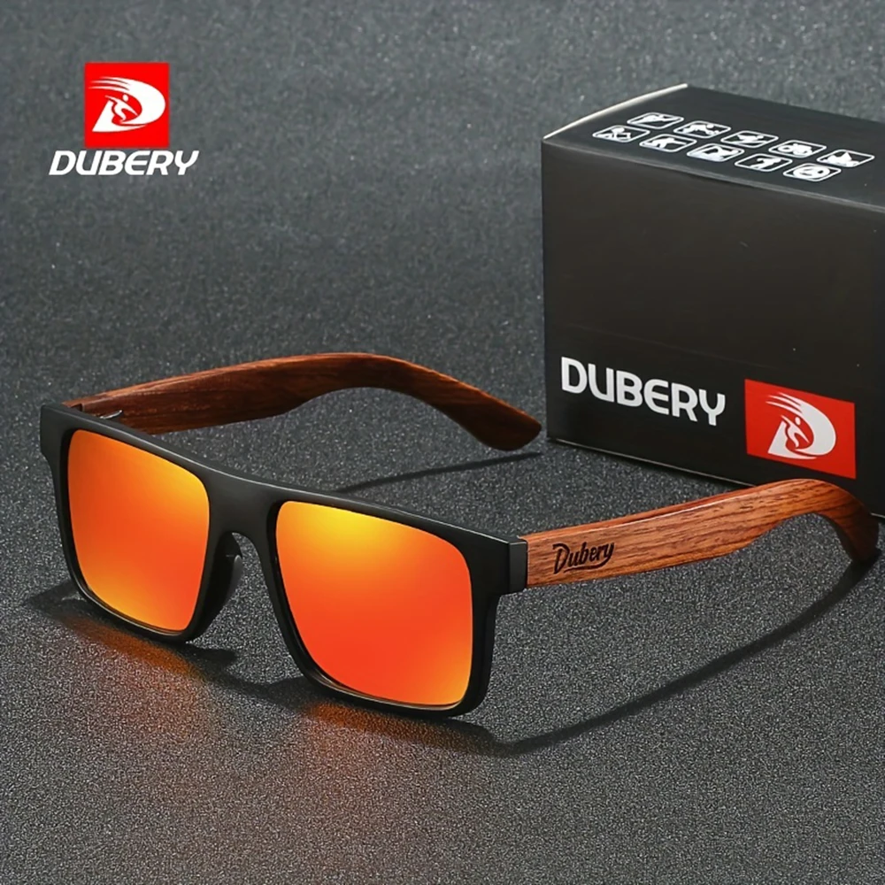 DUBERY Wooden Polarized UV400 Protection Sunglasses For Men And Women 6 Colors Model 833