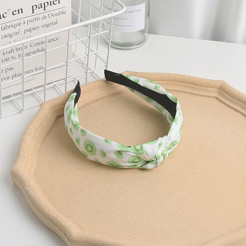 New Children's Fruit Pattern Headband Fabric Knot Headband Cute Sweet Headband Hair Accessories for Girls