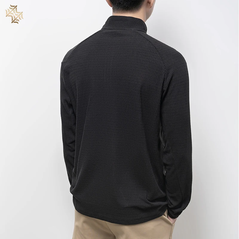 SBWL Autumn High Quality Men's Running Fitness Outdoor Sportswear Fashion Business Casual Breathable Long Sleeve T-Shirt Tops