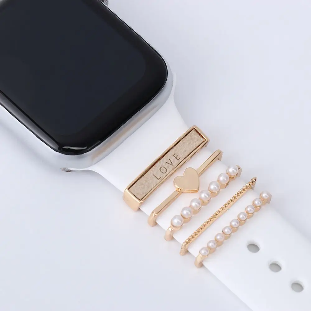 Decoration for Apple Watch Band Ultra2 10 9 8 Diamond Jewelry Bracelet Accessories for Samsung/Huawei Watch 20/22mm Strap Charms