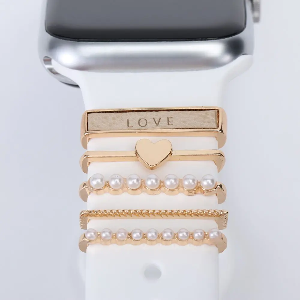 Decoration for Apple Watch Band Ultra2 10 9 8 Diamond Jewelry Bracelet Accessories for Samsung/Huawei Watch 20/22mm Strap Charms