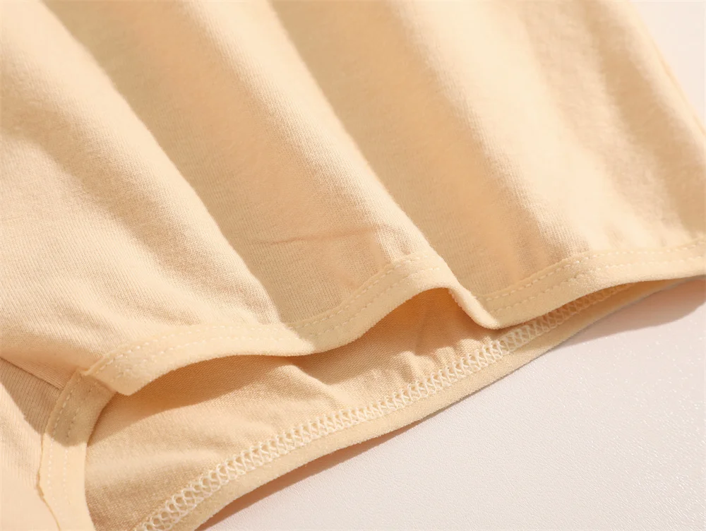 Women Seamless Mide Rise Panties Cotton Underwear Women's Boxer Pants Fashion Seamless Safty Pants Female Breathable Lingerie