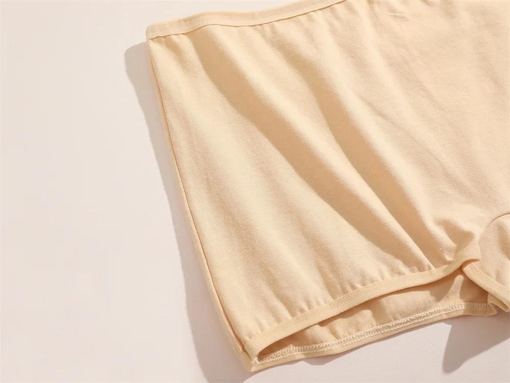 Women Seamless Mide Rise Panties Cotton Underwear Women's Boxer Pants Fashion Seamless Safty Pants Female Breathable Lingerie
